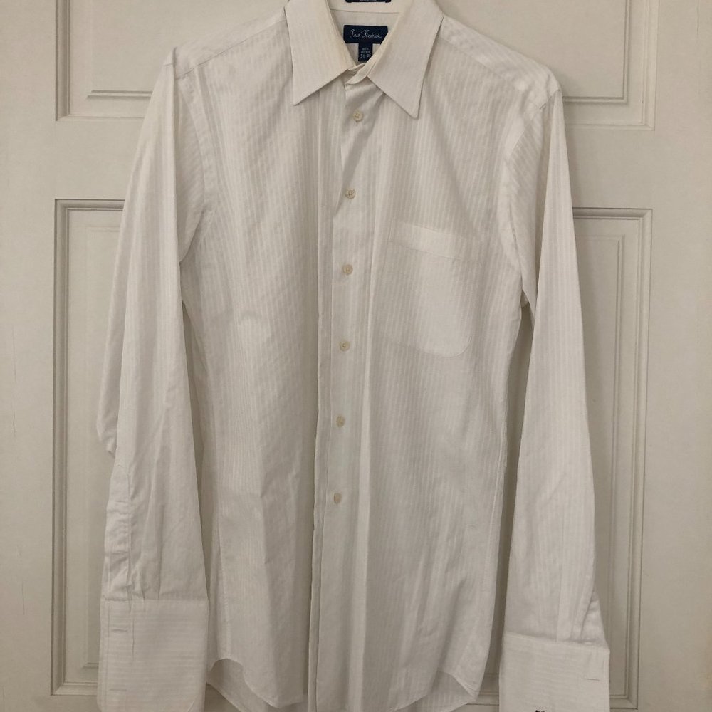 Paul Fredrick Cuff Link Dress Shirt | 15 1/2 - 36